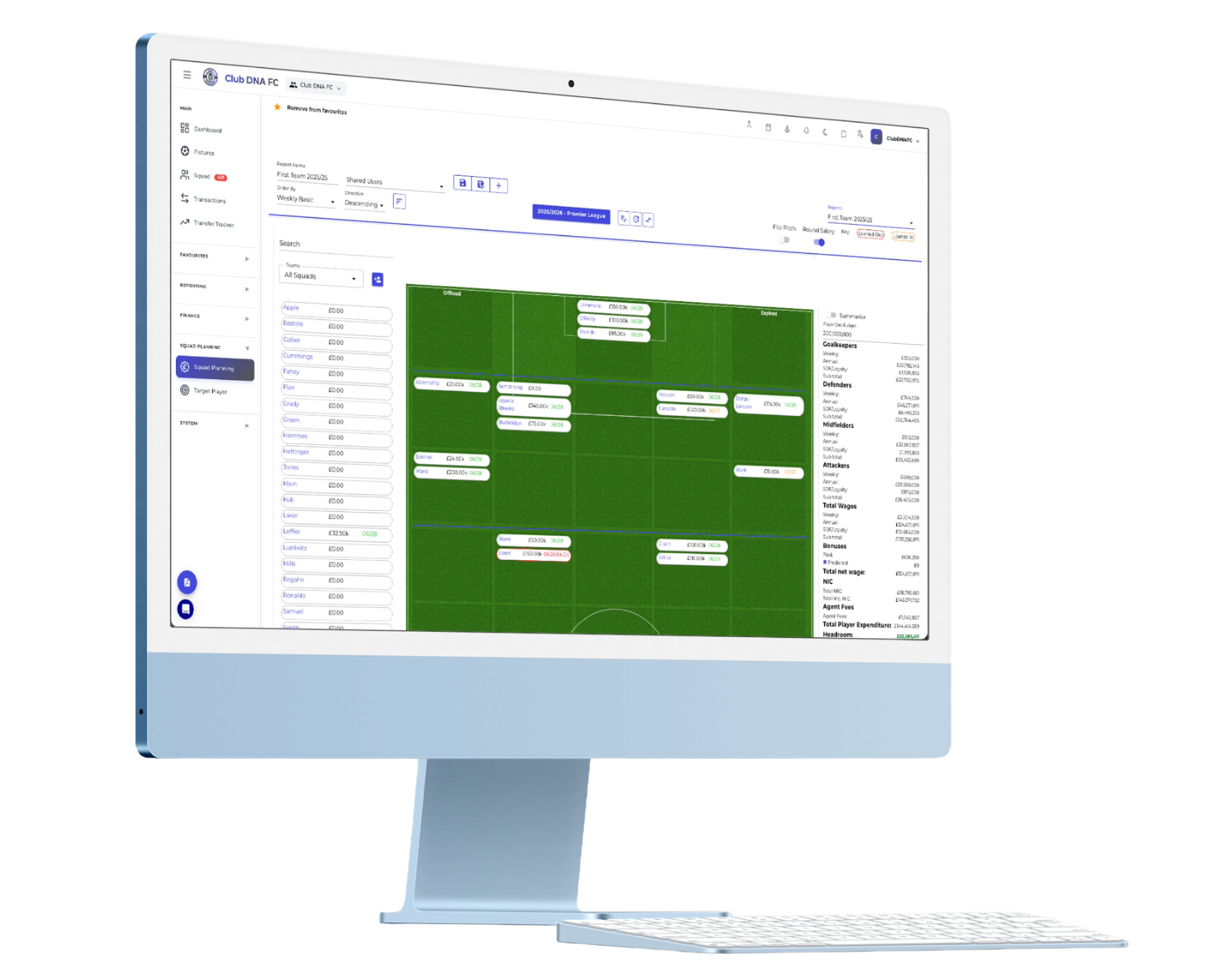 Financial Squad Planner
